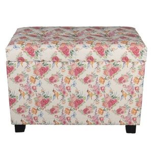 Květovaná stolička, taburet Rose - 60*36*43 cm 64061LM obraz