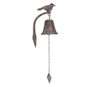 Litinový zvonek s ptáčkem Bird - 10*15*25 cm 6Y3173 obraz