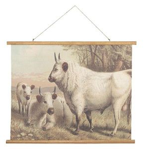 Nástěnný dekorativní plakát s krávami - 100*2*75 cm 5WK0029 obraz