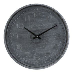 Šedé nástěnné hodiny Ricard grijs - Ø39*5 cm 7108125 obraz