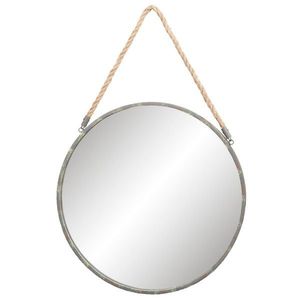 Kulaté zrcadlo v rámu s provazem - Ø 56*3 cm 52S121 obraz