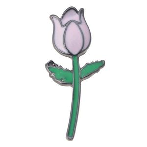 Brož fialový tulipán JZPI0050 obraz