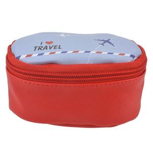 Červený toaletní kufřík I Love Travel - 12*8*6 cm JZTB0007 obraz