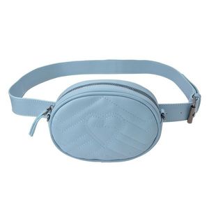 Modrá kabelka s páskem okolo pasu - 17*11*6 cm JZWB0003BL obraz