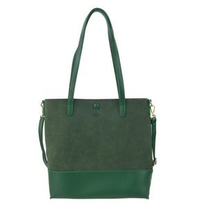 Zelená sametová kabelka do ruky - 28*30 cm MLBAG0353GR obraz