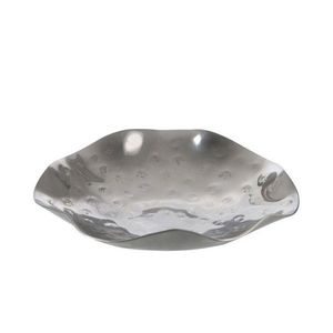 Stříbrný svícen na čajové svíčky Irregular - Ø 15*3 cm 66301 obraz