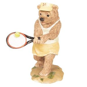 Dekorace Medvěd hrající tenis - 8*7*11 cm 6PR2573 obraz
