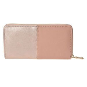 Růžová půlená peněženka - 19*10 cm JZWA0069P obraz