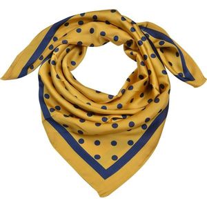 Žluto modrý šátek s puntíky - 90*90 cm MLSC0413Y obraz