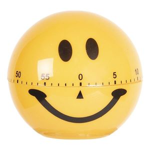 Žlutá kuchyňská minutka Smile - Ø 7*7 cm 64400 obraz