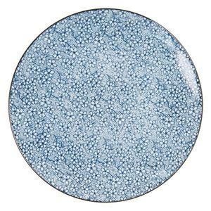 Jídelní talíř modré kvítky BlueFlow - Ø26 cm 6CEFP0043 obraz