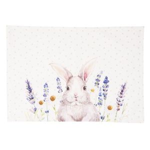 Textilní prostírání Lavander Fields s králíčkem - 48*33 cm - 6ks LF40E obraz