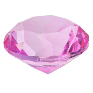 Růžový skleněný krystal - 4 cm MLCR0006P obraz