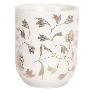 Porcelánový kalíšek na čaj s drobnými kvítky- ∅ 6*8 cm / 0, 1L 6CEMU0077 obraz