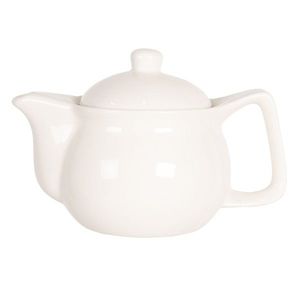 Porcelánová bílá konvička na čaj - Ø 16*11 cm / 0, 4L 6CETE0088S obraz