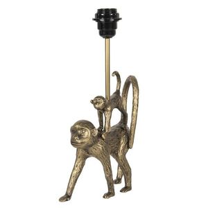 Zlatá stolní lampa v designu opic Les Animaux - 20*7*36 cm 6LMP654 obraz