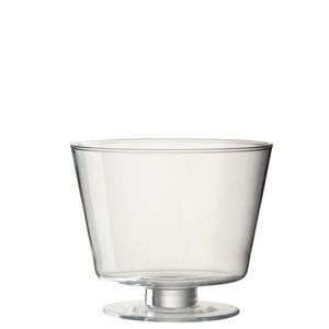 Transparentní skleněná váza na nožičce Olivia - Ø 19*16 cm 3772 obraz