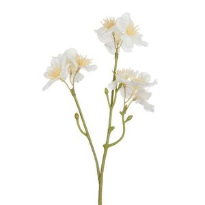 Dekorační umělá větvička s krémovými květy Kersenboom - 25 cm 60020 obraz