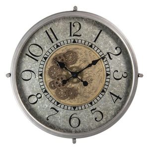 Velké kovové nástěnné hodiny s ozubenými kolečky – Ø 51*8 cm / 1*AA 6KL0591 obraz