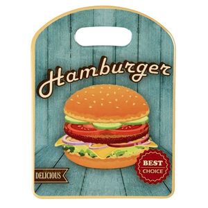 Malé servírovací keramické prkénko Hamburger - 15*20 cm CC6CE0032 obraz