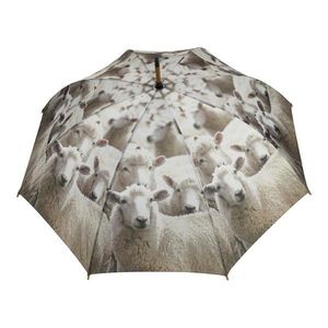 Deštník s dřevěnou rukojetí a potiskem oveček - Ø 105*88cm BBPSP obraz