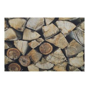 Rohožka s motivem dřeva Fireplace wood - 75*50*1cm RARMOH obraz