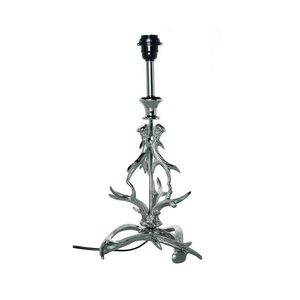Stříbrná stolní lampa s dekorem parohů - 23*23*60cm KGSL obraz