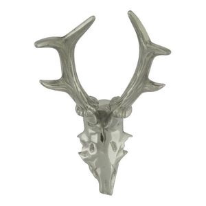 Stříbrné nástěnné jelení parohy s patinou - 12*13*21cm KGGW21 obraz