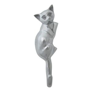 Stříbrný kovový háček kočka - 18*6*6cm EHHKT obraz