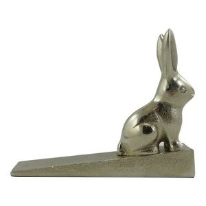 Stříbrná raw dveřní zarážka králík - 15*4*11cm KGDSKN obraz