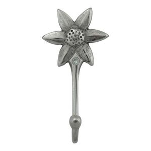 Stříbrný kovový háček květina - 6*3*11cm EHHGEW obraz