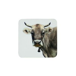 6ks korkové podtácky s motivem švýcarské krávy - 10*10*0, 4cm SCOZZK obraz