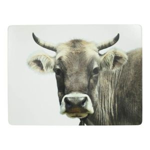 4ks pevné korkové prostírání s motivem švýcarské krávy - 30*40*0, 4m SCPMZK obraz