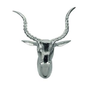 Stříbrná nástěnná dekorace hlava Antilopa - 42*47cm HLSBK obraz
