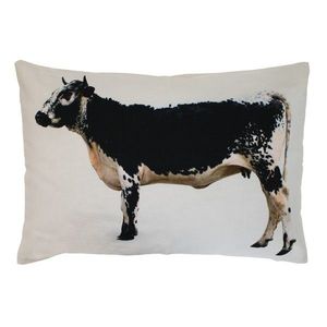 Plátěný polštář s krávou Vosgienne - 50*35*15cm GKHKVG obraz