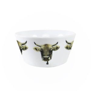 Porcelánová miska s motivem švýcarské krávy - 13.5*13.5*7.5cm SCBSZK obraz