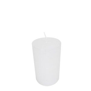 Bílá nevonná svíčka S válec - Ø 5*8cm BRKW58 obraz
