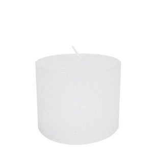 Bílá nevonná svíčka M válec - Ø10*10cm BRKW1010 obraz