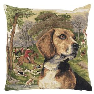 Gobelínový polštář lovecký pes Beagle - 45*45*15cm EVKSHJB obraz