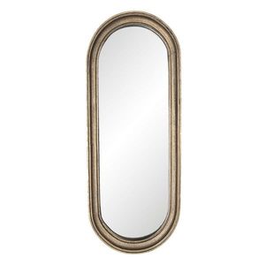 Oválné nástěnné zrcadlo s hnědým rámem Ann - 15*2*41 cm 62S180 obraz