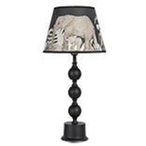 Černá stolní lampa Elephant – Ø 27*57 cm E27/max 1*60W 6LMC0025 obraz
