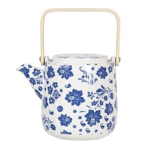Porcelánová konvička na čaj s modrými květy I - 0, 8L 6CETE0093 obraz