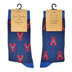 Veselé modré ponožky s humry - 39-41 JZSK0001M obraz