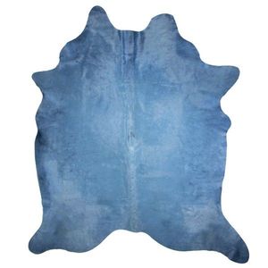 Modrý foberec z hovězí kůže Blue Cow - 180*250*0, 3cm ESVKKGBL obraz