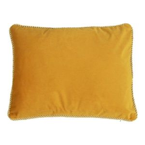 Zlatý sametový polštář s pleteným lemem - 35*45*10cm DCFGHKHG obraz