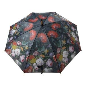 Černý deštník s květy Jan Davidsz - Ø105*88cm BBPJDH obraz