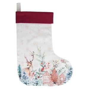 Textilní vánoční punčocha Dearly Christmas - 30*40 cm DCH203 obraz