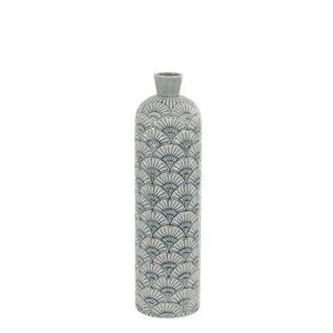 Šedomodrá keramická váza Potenza - Ø16*59 cm 5982421 obraz