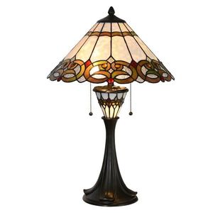 Stolní Tiffany lampa Bretzel – Ø 40*61 cm 5LL-5392 obraz