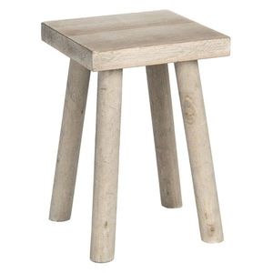 Dekorační stolička ze světlého dřeva - 18*18*26 cm 6H1953 obraz